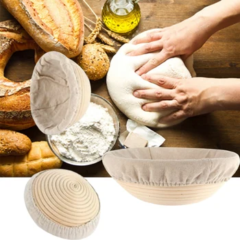 

Dough rise rattan basket Indonesian rattan bread storage basket natural rattan fermentation basket