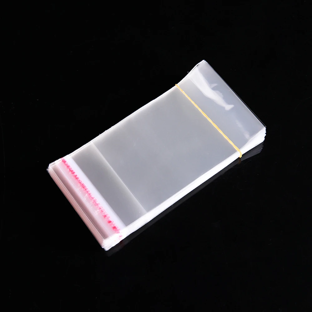 Прочный 100 шт. самоклеящийся прозрачный целлофановый пакет самозапечатывающийся маленькие пластиковые пакеты для конфет упаковка печенья упаковочный мешочек кисет