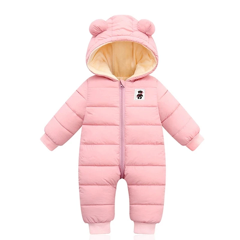 Winter Baby Jumpsuit For Boy Girl Coats Toddler Hooded Bodysuit
