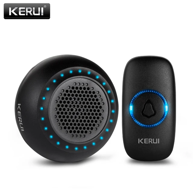 KERUI sonnette intelligente sans fil M523, Kit 32 chansons, étanche à batterie tactile, carillons, sonnette colorée lumière LED 