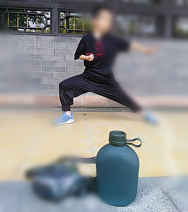 Камуфляжная портативная бутылка для воды для походов, альпинизма, тренировочный центр, чайник, 1л, алюминий, 10/07, военная Спортивная бутылка