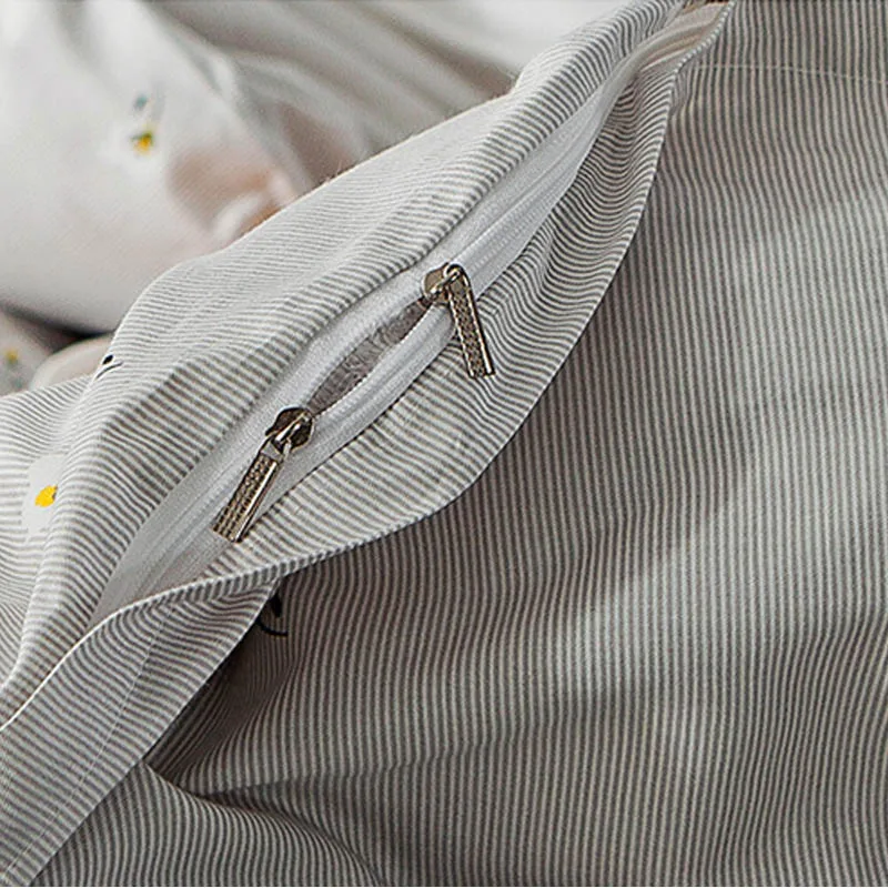 Yimeis постельное белье, хлопок, 4 шт., пододеяльник, 220x240, с принтом, двойной размер, постельные принадлежности BE45100