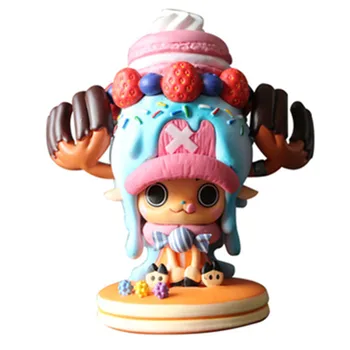 

Anime Cake Islands 15th Anniversary Candy Sweets Tony Tony Chopper Statue PVC Action Figure Collection Model Toy X2418