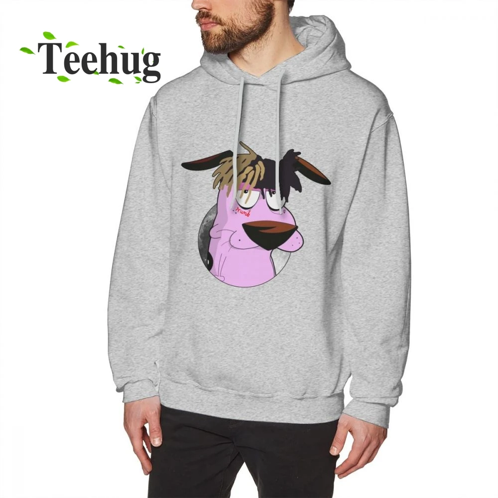 XXXTENTACION мужество трусливый собака с длинным рукавом ретро-худи Crewneck