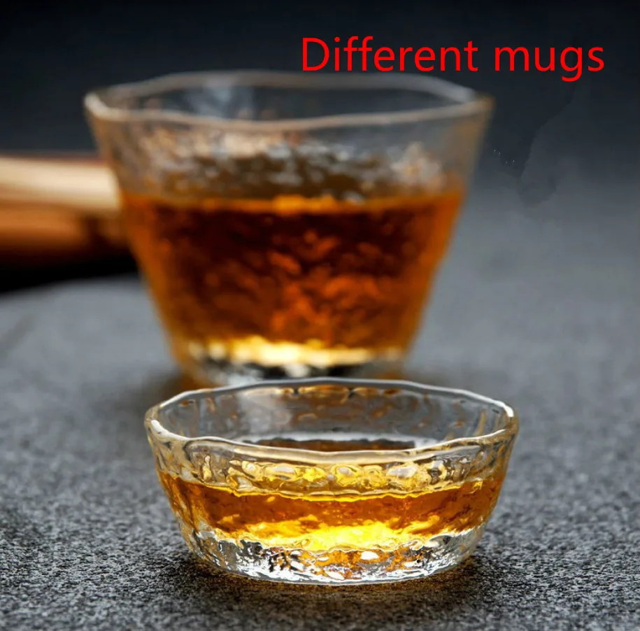 

Japanese Style 45ml 150ml Small Cups Kung Fu Tea Set Early Snow Tea Cup Heat-resistant Small Glass Crystal Jianpin Cup