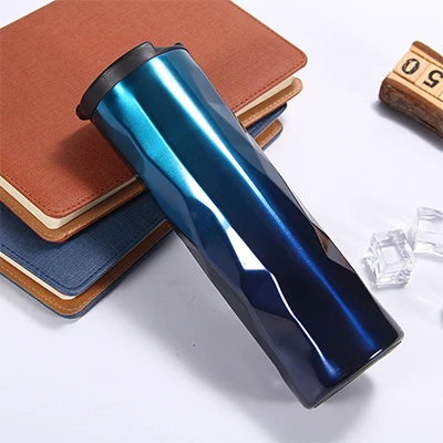Кружка для кофе с двойными стенками, чашки для кофе без BPA, свободная вода BPA бутылка из нержавеющей стали герметичная с крышкой C1273 f - Цвет: 01