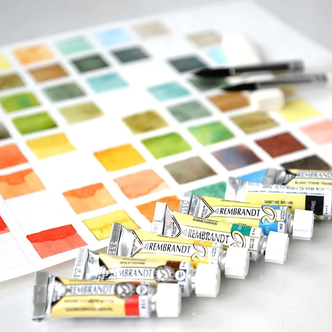 M.Graham Original Watercolor Paint 24/36/70 Colors 0.5ml 1ml aquarela  Packing Set Professional