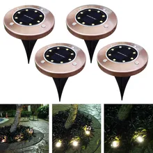 8led медный Солнечный Подземный свет стиль медь солнечный подземный свет Amazon Ebay источник завод