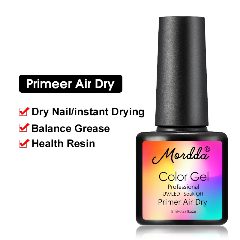 MORDDA Гель-лак УФ светодиодный Гель-лак замачиваемый лак для ногтей долговечный Гибридный Гель-лак для домашнего использования нужен Матовый верхний слой - Цвет: Primer Air Dry