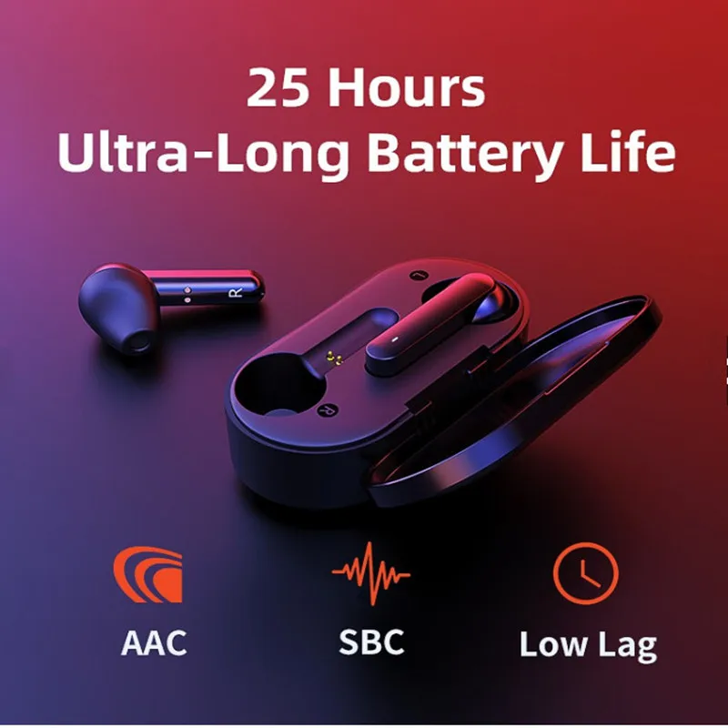 Xiaomi T3 TWS Fingerprint Touch Wireless Headphones Bluetooth V5.0 3D Stereo Dual-Mic Noise Cancelling Earphones