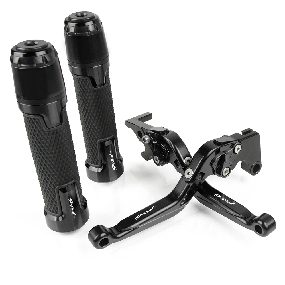 Для YAMAHA FZ6 FAZER 2004-2010 CNC алюминиевые аксессуары для мотоциклов регулируемые складные тормозные рычаги сцепления и ручки для руля