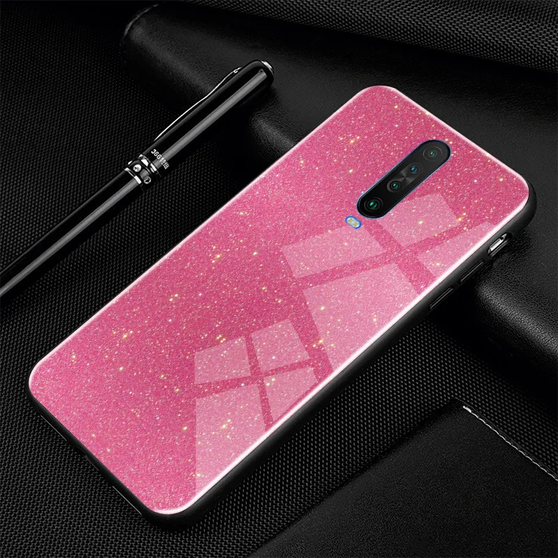 Для Xiaomi Redmi K30 чехол PC Пластиковый стеклянный чехол для телефона черный ТПУ бампер чехол для Xiaomi Redmi K30 чехол Redmi K30 K 30 Pro 5G