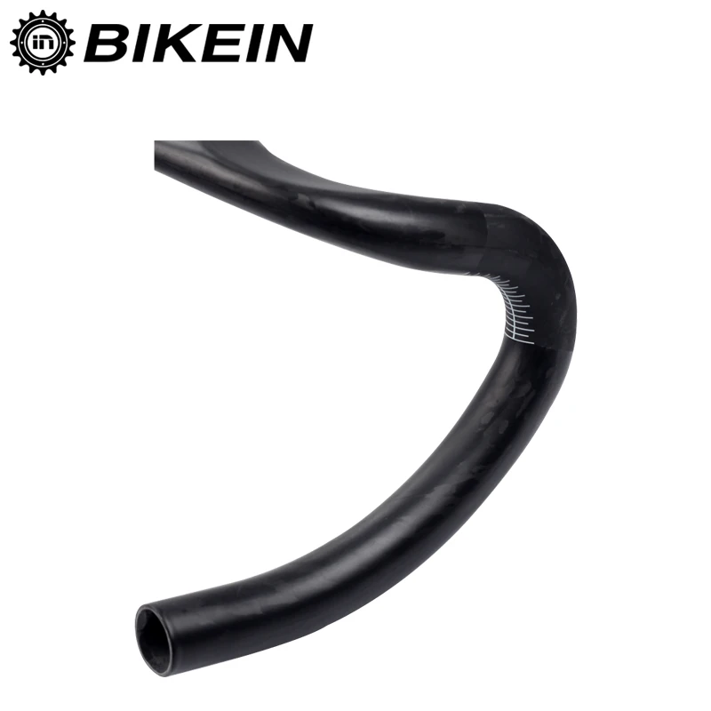 BIKEIN Lite велосипедный руль для шоссейного велосипеда, руль для Сверхлегкий UD углеродное 400/420/440 мм матовый падение бар Дорожный велосипед Глянцевая изогнутый стержень 31,8 мм