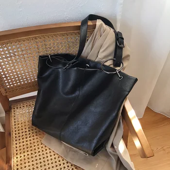 

Designer Quality Soft Leather Shoulder Bags For Women Casual Large Handbags Lady Travel Purses Female Crossbody Bucket Tote Bag