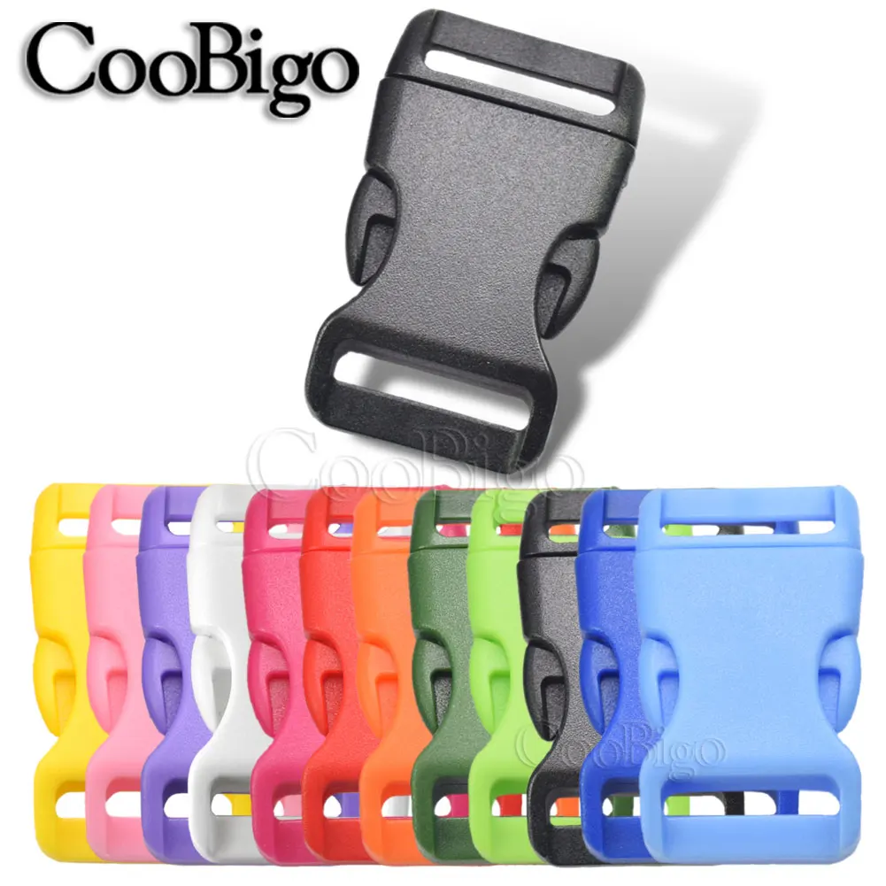 1pcs 1Plastic Colorful Contoured Side Release Buckles For