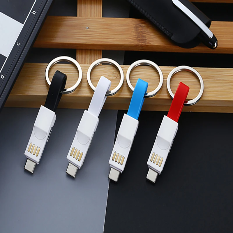 QYZSUN мини брелок Micro USB зарядное устройство кабель для зарядки данных Тип C USB кабель для передачи данных для IPhone Saunsg huawei браслет кабель