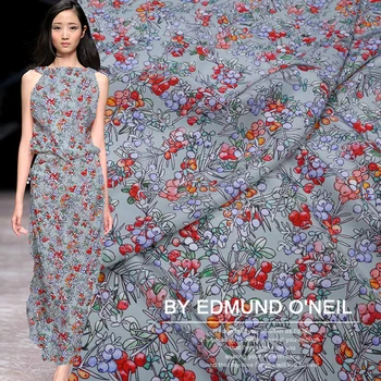 

Natural mulberry silk crepe de chine fabric cloth per meter 16mm 114 cm wide printed shirt dress fabric wholesale silk cloth