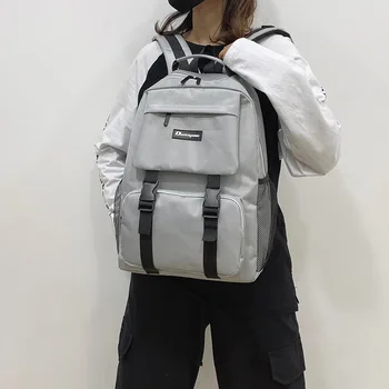 

2020 summer Korean women's canvas backpack fashion travel backpack large capacity school bag