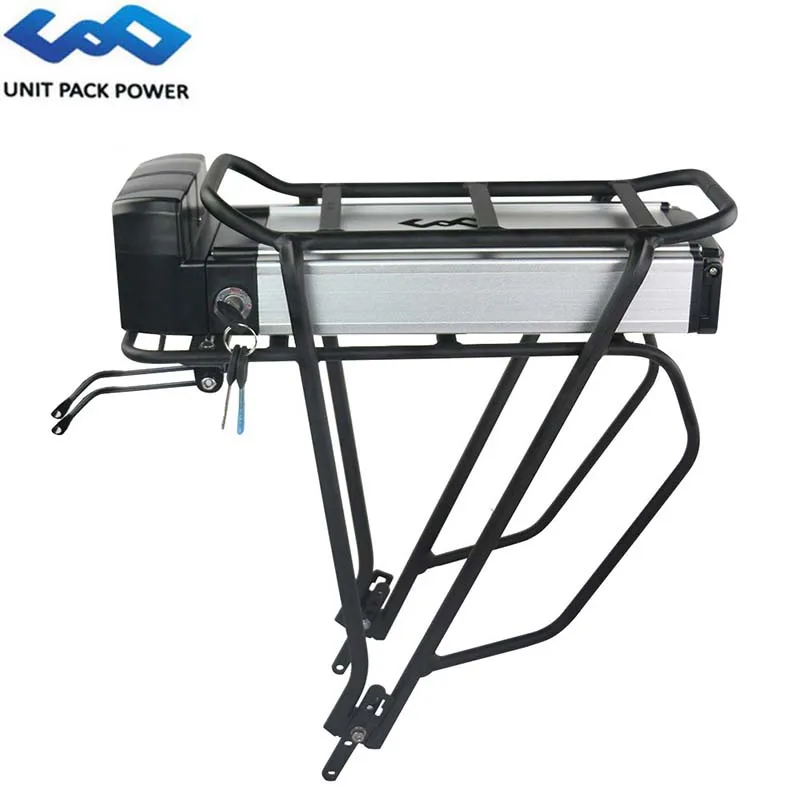 10Ah With Rack Задний багажник 36V 20.3Ah 350 Вт 500 E-Bike литий-ионная samsung/Panasonic сотовый Батарея с Чемодан вешалка для 8Fun для электрического велосипеда - Цвет: 10Ah With Rack