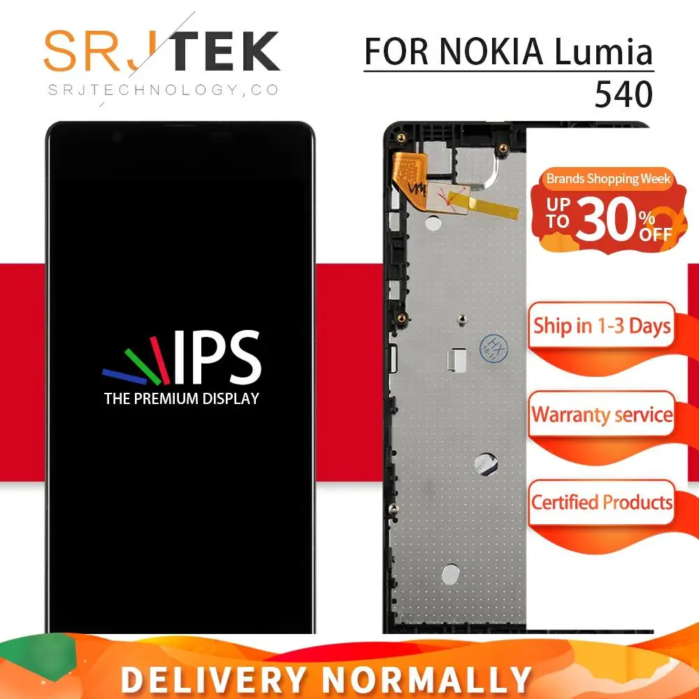 Экран для NOKIA Microsoft Lumia 540 ЖК-матрица сенсорный экран дигитайзер с рамкой 5 0