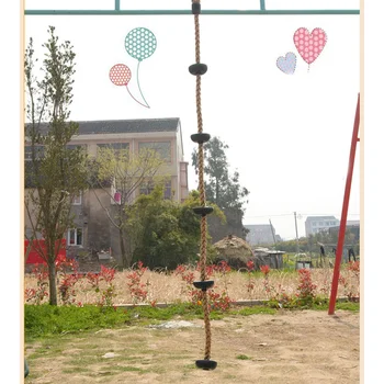 

Climbing Rope With Platforms Swing Outdoor Backyard Playground Accessories Kids Excellent Workmanship And Long Service Life