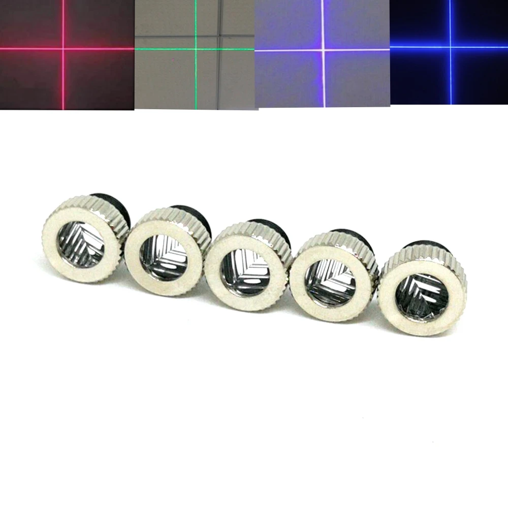 5pcs Cross Beam Laser Lens for 405nm 450nm 532nm 650nm 780n 808nm 980nm RGI Lasers Diode Focus