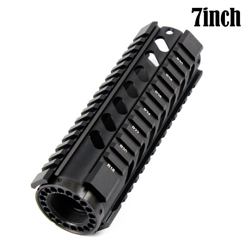 7inch Totrait тактический сверхмощный 4,7, 10,12, 15 дюймов свободный поплавок Quad Rail Handguard.223/5,56 Пикатинни система для AR-15 M16 M4 - Цвет: 7inch