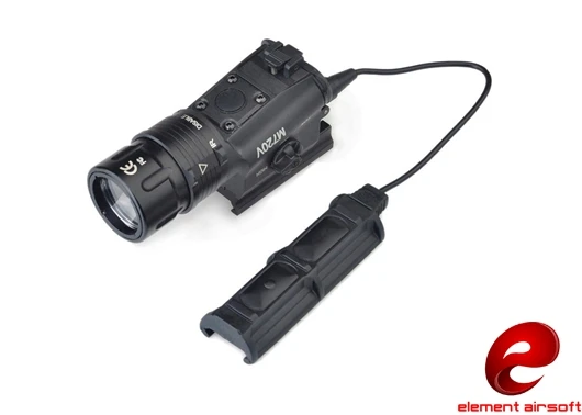Черный Элемент Sf M720v Наружное освещение шлем направляющая Тактический фонарик EX273 аксессуары - Цвет: Черный