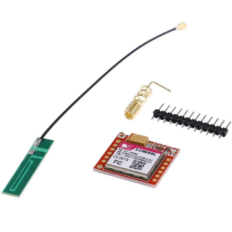 Миниатюрный SIM800L GPRS GSM модуль карта MicroSIM Core Беспроводная плата