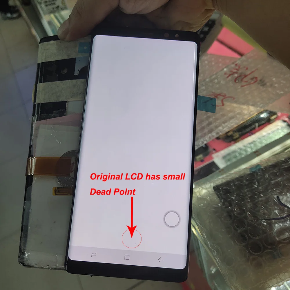 ЖК-дисплей с мертвой пятной для samsung Galaxy Note 8 N9500 N950F ЖК-дисплей кодирующий преобразователь сенсорного экрана в сборе