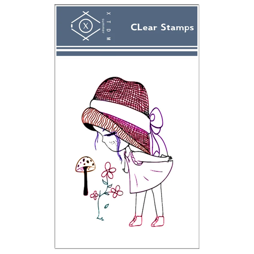 Горячая продажа Грибная девочка прозрачные штампы/силиконовые уплотнения Ролик