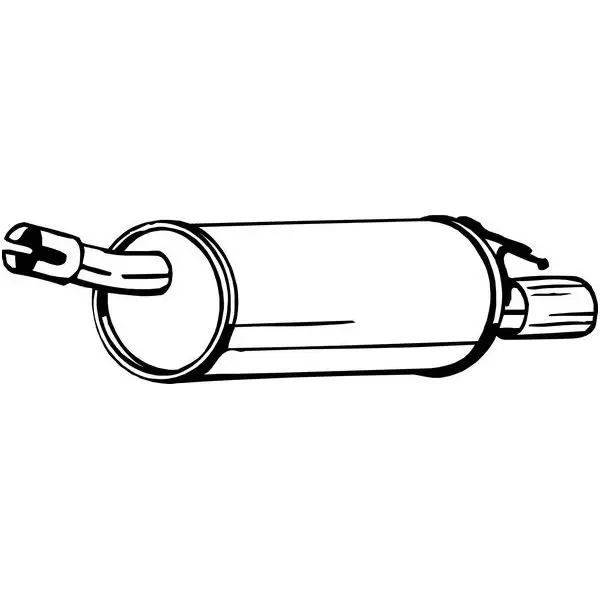 Глушитель RENAULT DUSTER 1.6 FWD 10- c хром. BOSAL 200-169