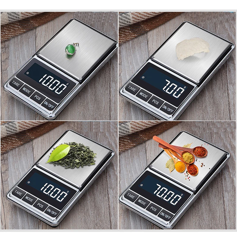 100g/200g/300/500g 0,01 г весы для драгоценных камней, выполненные из электронный цифровой высокоточный Портативный весит весы Баланс Вес ЖК-дисплей дисплей