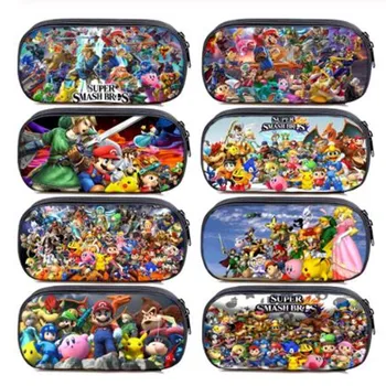

Super Mario Smash Bros Pencil Case Cosmetic Cases Boys Girls Kids School Supplies Stationery Storage Bags Makeup Bag