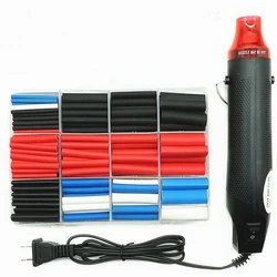 Pistola de ar do calor do fazer compras da gota e cola da tubulação do psiquiatra do calor de polyolefin dentro da variedade com jogo adesivo da luva do cabo do fio