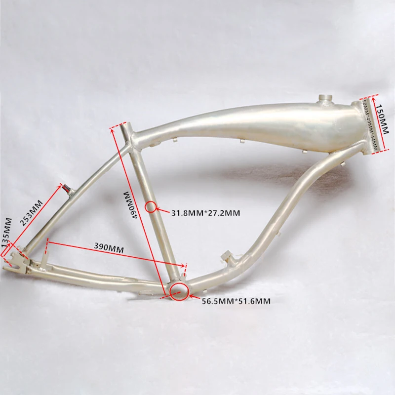 Топливный усилитель велосипедная Рама Интегральная топливный бак вилка 26 дюймов велосипедная Рама Американский топливный велосипед алюминиевая велосипедная Рама из сплава
