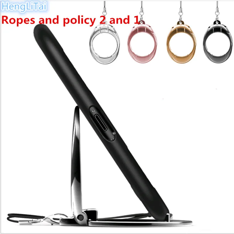

2pcs 360 Degree Finger Ring Lanyard 2 in 1 Mobile Holder Metal Stand and Ring Hang Rope For Smartphone phone U Disk