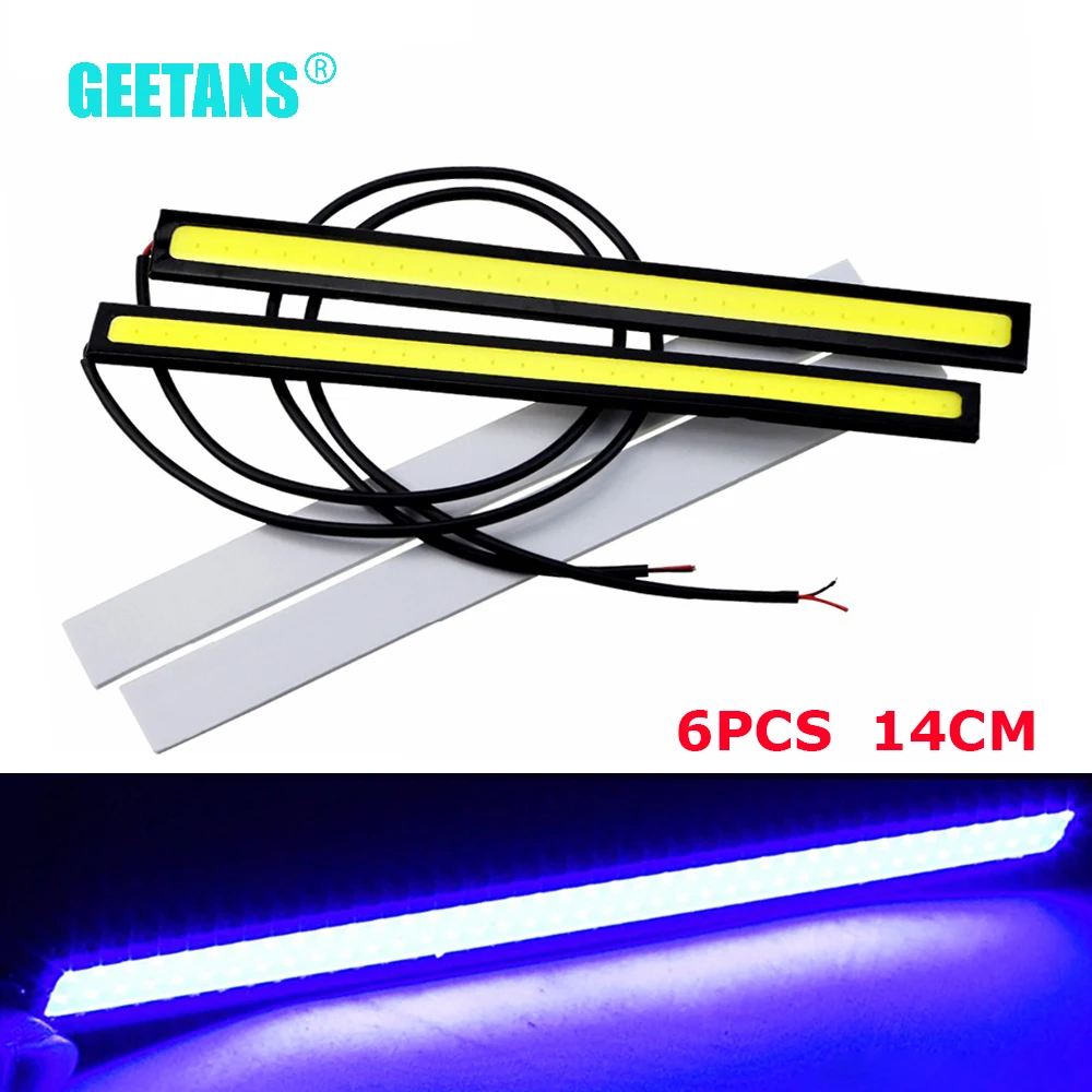 GEETANS 6X 14 см 100% водонепроницаемый ультра-тонкий чип COB светодиодный светильник