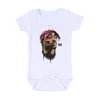 2020 Infant Newborn Bodysuits Baby Tupac 2pac Hip Hop Swag Print Short Sleeve Romper Fashion Jumpsuit Outfits Boys Girls Clothes 2