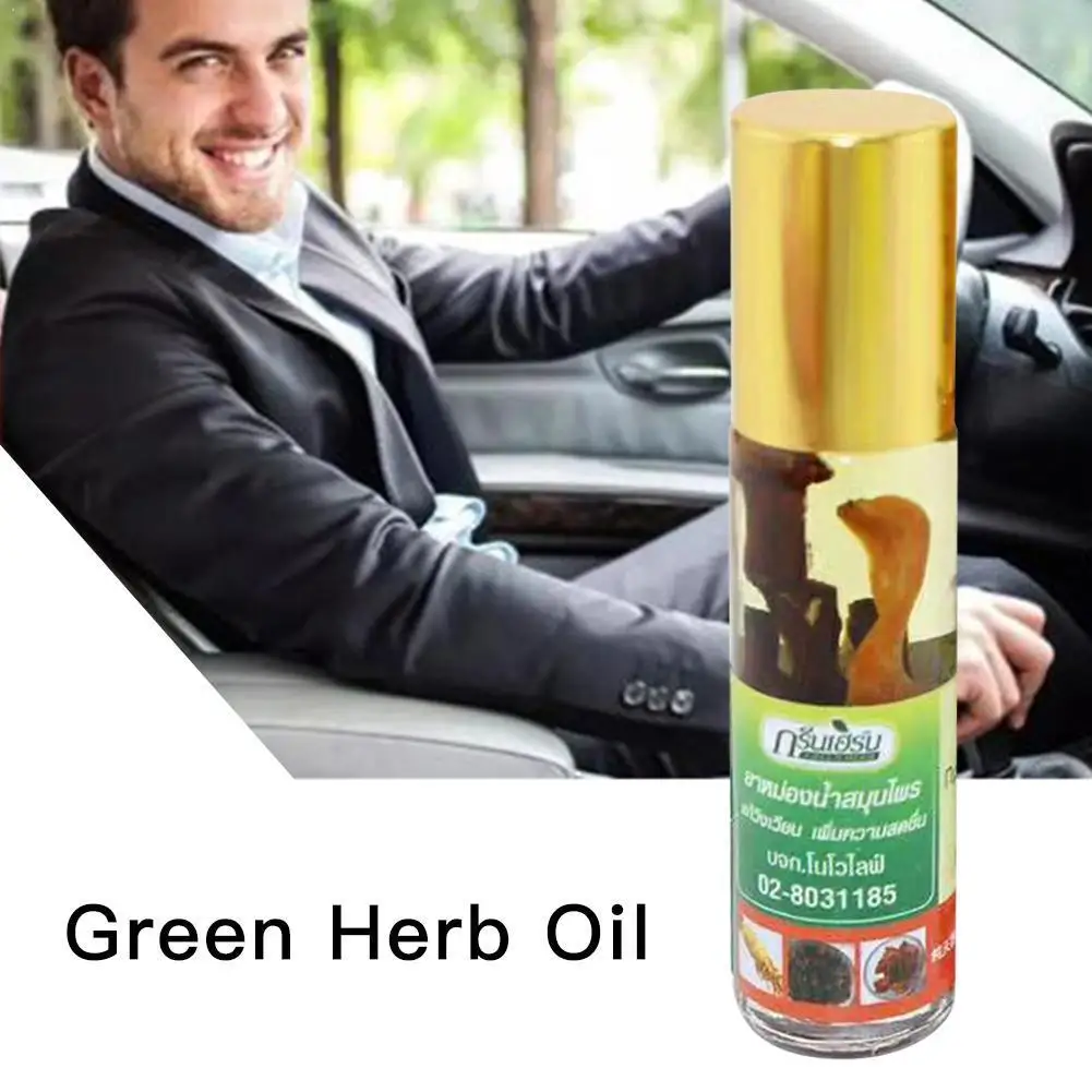 

10ml Natural Balsam Balm Thai Green Herb Oil Herbs Green Muscle Pain Ointment Thailand Essential Relief Compound Oil Ointme E3B6