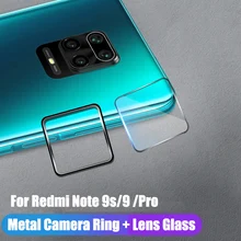 Tempered Glass On For Xiaomi Redmi Note 9S 9 Pro Max 10X Camera Lens Protector Protective Ring Cover For Redmi Note 9S 9 S Case