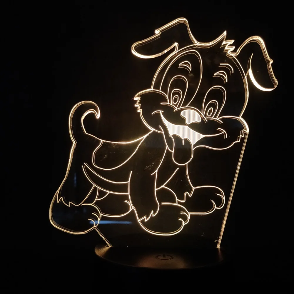 3D Lamp Animation Garfield The Dog Odie cute gift for kids bright base best selling dropship atmosphere led night light lamp