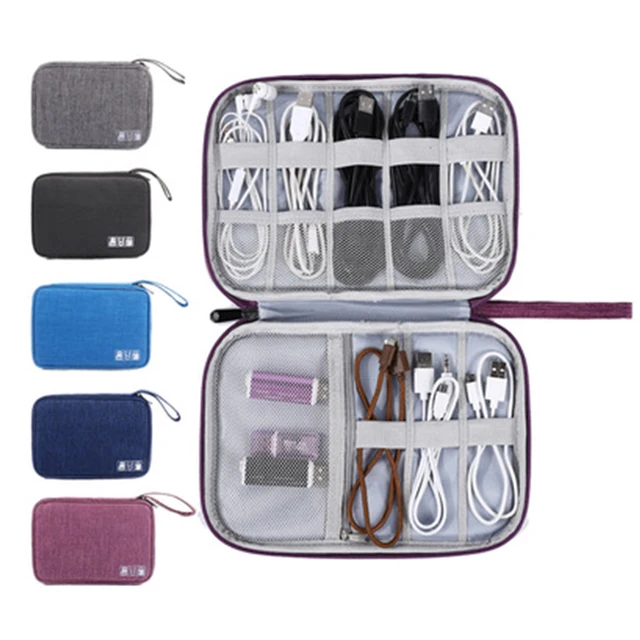 Electronic Organizer,Small Travel Cable Organizer Bag Multifunction Case  Bags for Cable, Cord, Charger, Hard Drive, USB, SD - AliExpress