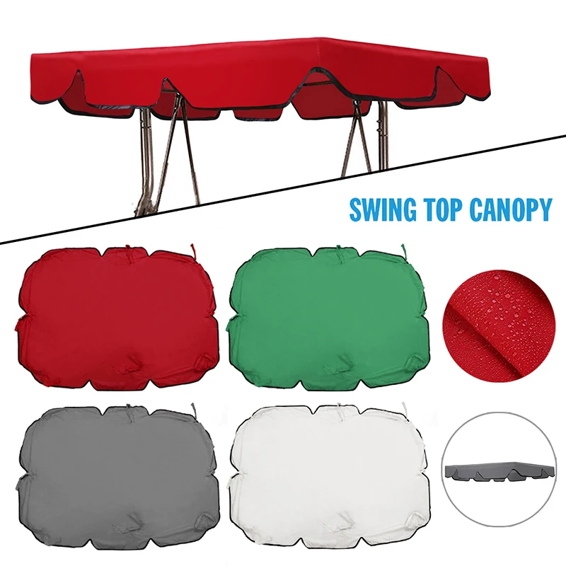 1pc Outdoor Patio Swing Canopy Seat Top Cover Garden 2/3 Seater Size