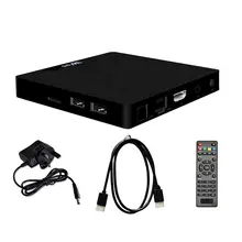 W95 Small Size Amlogic S905W Quad Core 1G+8G Smart TV Box Support WIFI 2.4GHZ Media Player Set-Top Box for Android 7.1 Black