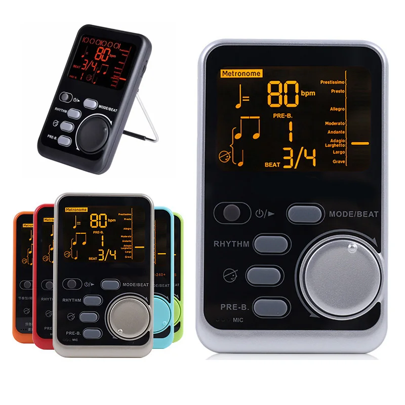 

High Qual WSM-240 Metro-tuner Rhythm Device Portable Electronic Metronome Universal Tuner Musical Instrument Accessories NCM99