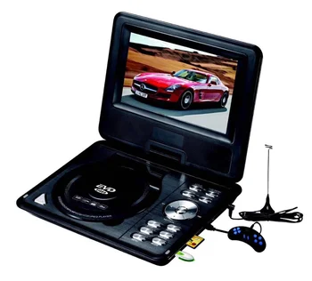 

Portable DVD Player 9" with Game Joystick, Swivel HD Screen, Support Multi-Format, Region Free, Long Lasting Battery, Support AV