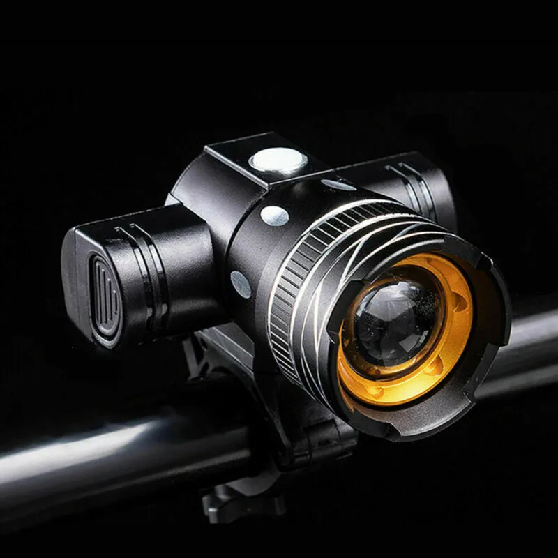 USB Rechargeable 15000LM T6 LED Bicycle Light Zoomable Bike Front Lamp Taillight 