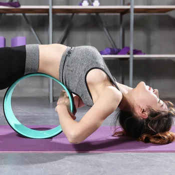 

Yoga Pilates Circle TPE Yoga Fitness Roller Wheel Back Training Tool Slimming Magic Waist Shape Pilates Ring