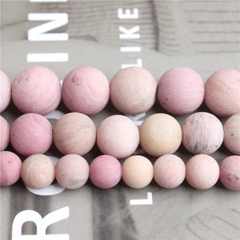 

Linxiang Natural Jewelry Frosted Red wood pattern Scattered Pearls 4/6/8/10/12 mm Suitable for Jewelry Making DIY Bracelet Neckl